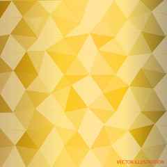 Geometrical gold background. Vector illustration.