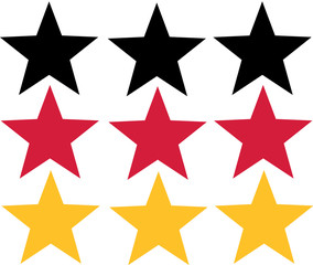 Fototapeta premium Germany flag from stars.