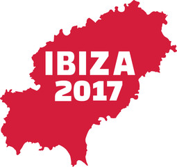 Ibiza map with Ibiza 2017