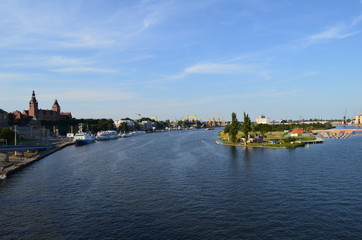 Fototapeta na wymiar Port w Szczecinie/Port in Szczecin, Poland