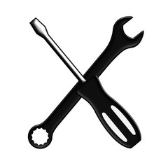 klucz i śrubokręt ikona