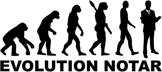 Evolution notary with german job title
