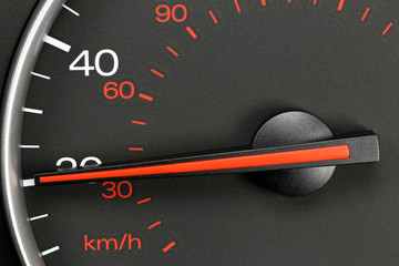 speedometer at 20 MPH