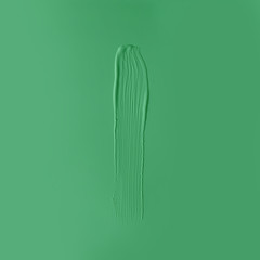 Green paint texture. Minimal flat lay concept.