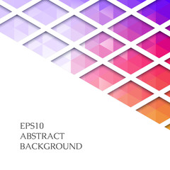 Fototapeta premium Bright abstract pattern of triangles.