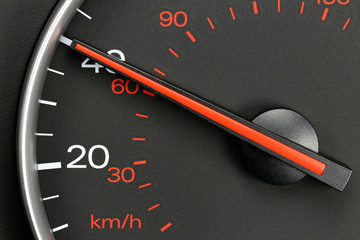 speedometer at 40 MPH