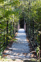 桧原湖畔探勝路の吊り橋