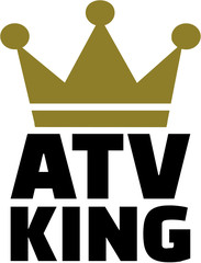 ATV King with crown