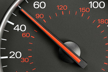 speedometer at 50 MPH