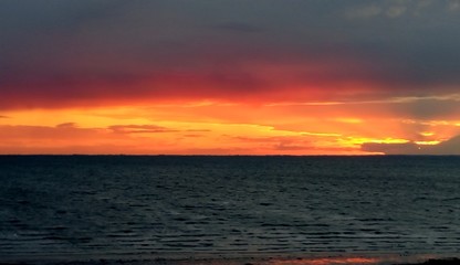 Sunset sea live Wells next the sea