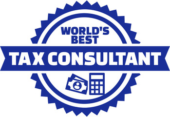 World's best Tax consultant button