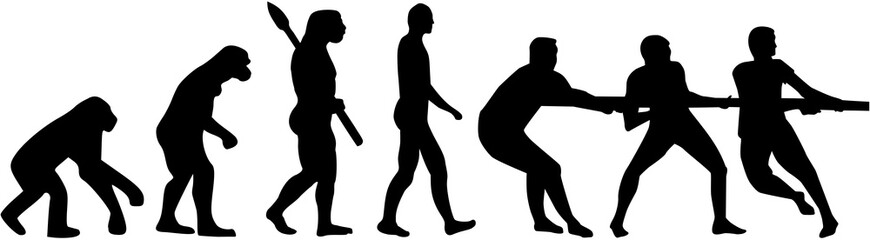 Tug of war evolution