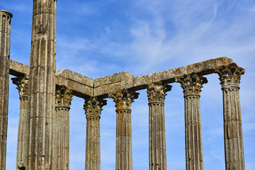 Fototapeta premium Diana temple in Evora, Alentejo. Portugal.
