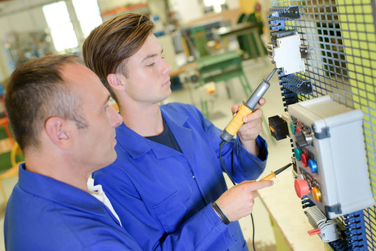solderer apprentice and his teacher