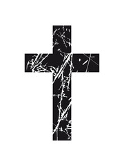 Crosses scratches old text jesus christ cool logo design