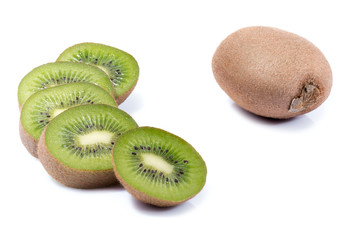 kiwi fruit isolated on white background