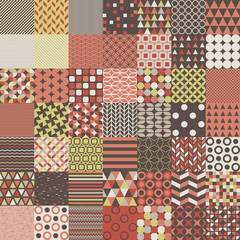 Fifty Simple Shapes Seamless Patterns