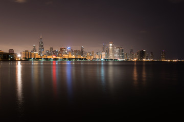Fototapeta na wymiar Chicago Lakefront Skyline