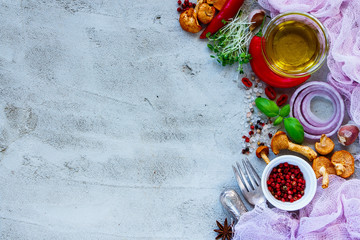 Vegetables cooking ingredients