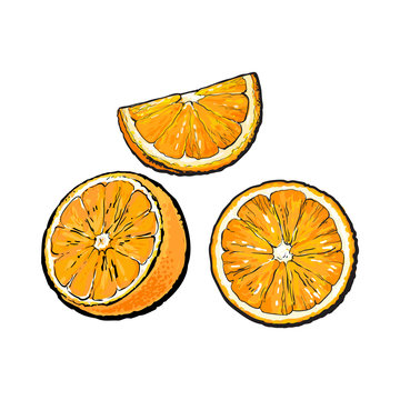 How to draw Orange🍊easy steps| Easy orange drawing 🍊🍊| Orange Fruits  drawing - YouTube