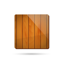 Wooden app icon illustration