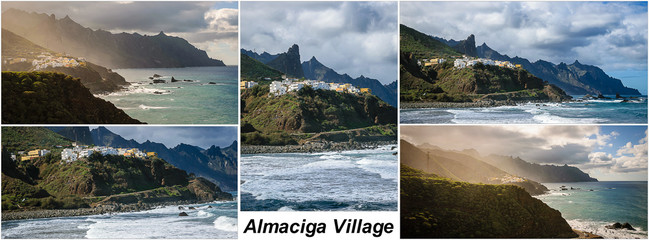 Postcard Almaciga Village, Tenerife, Canary Islands