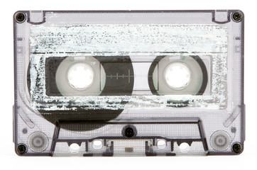 cassette tape isolated on a white background