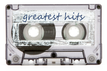 cassette tape isolated on a white background