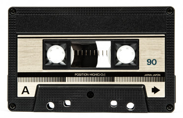 cassette tape isolated on a white background