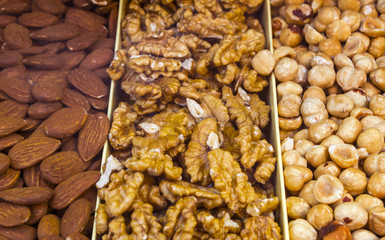 assortimento di frutta secca