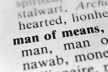 Man of means