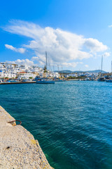View of Naoussa port on Paros island, Greece