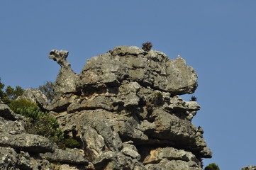 Obraz premium The Mountain Rocks of Jonkersdam, Glencairn, South Africa