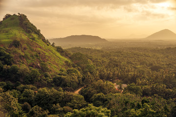 Sri Lanka: Danbulla National Park at the sunset
 - obrazy, fototapety, plakaty