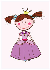 little princess isolated