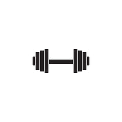 Dumbbel solid icon, gym tool, vector graphics, a filled pattern on a white background, eps 10.