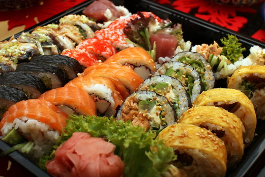 zestaw sushi