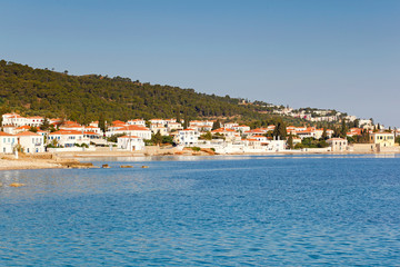 Fototapeta na wymiar The town of Spetses island, Greece