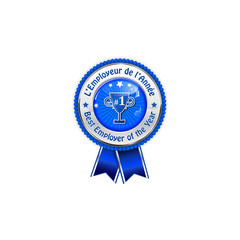L'Employeur de l'année - prix du ruban pour les entreprises.