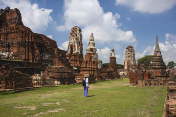 Wat Chaiwatthanaram in Ayutthaya, Thailand