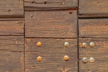 Old wooden door detail