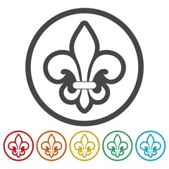 Fleur de lis icons set  © sljubisa