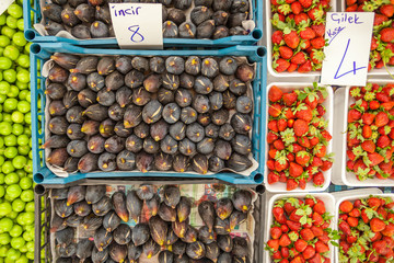 Tasty organic figs on the local farmers market