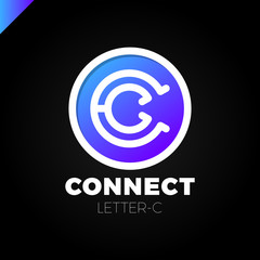 Obraz premium Letter C logo icon design template elements