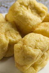 cubes of deep fried tofu