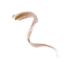 Brown color eyeshadow with glitter stroke on background