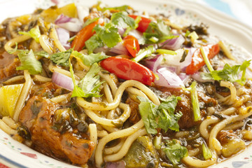 Puchero Vaquero Mexican cowboy noodle stew