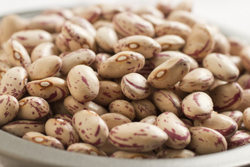 dry cranberry beans, also called Roman beans or borlotti beans