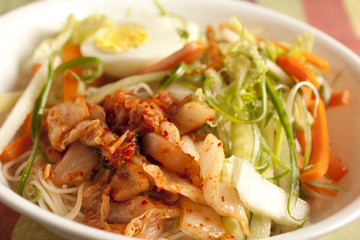 bibim guksu: Korean cold noodle salad