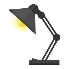 Cartoon lamp vector illustration.